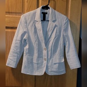 NWOT Axcess Women's Light Tan Creme Blazer Jacket Dress Coat MEDIUM Beautiful